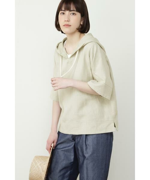 ≪Japan couture≫バスケットツイルフードトップス　ヒューマンウーマン HUMAN WOMAN / ヒューマンウーマン ◇≪Japan couture