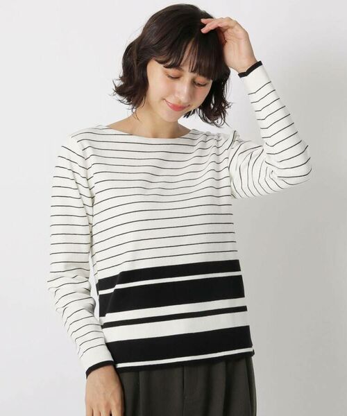 ただきます Laura ミックスボーダークルーネックニットプルオーバー タカシマヤファッションスクエア 通販 Paypayモール Ashley ローラ アシュレイ とサイズガ Ontherun Com