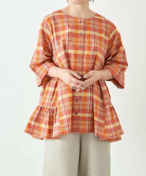 BEARDSLEY / ビアズリー 《アソート》マドラスチェックブラウス 