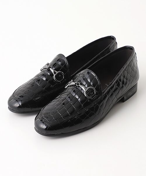 ✨美品✨【BONTRE】厚底ビットローファー☆37☆ガラスレザー☆黒 BONTRE / ボントレ ビットローファー : タカシマヤファッション