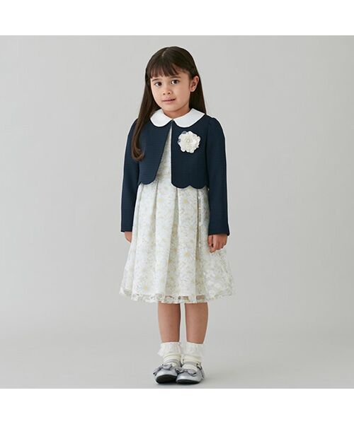 petit main / プティマイン 花柄OP+スカラップJKセット :00001001859631603:タカシマヤファッションスクエア - 通販 - Yahoo!ショッピング