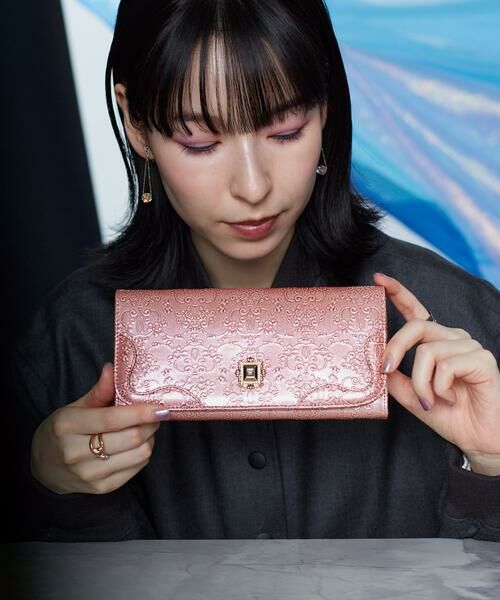 ANNA SUI / アナスイ ルーミー 口金フラップ長財布 : 0000100661316901