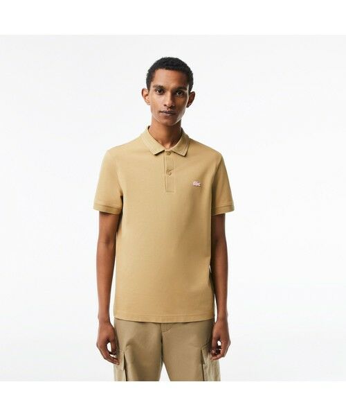 LACOSTE / ラコステ 配色ステッチ鹿の子地ポロシャツ