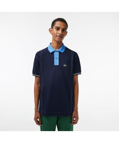 LACOSTE / ラコステ カラー配色切り替えポロシャツ : タカシマヤ