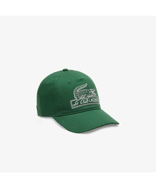 ラコステ LACOSTE ヴィンテージグラフィックキャップ(レディース