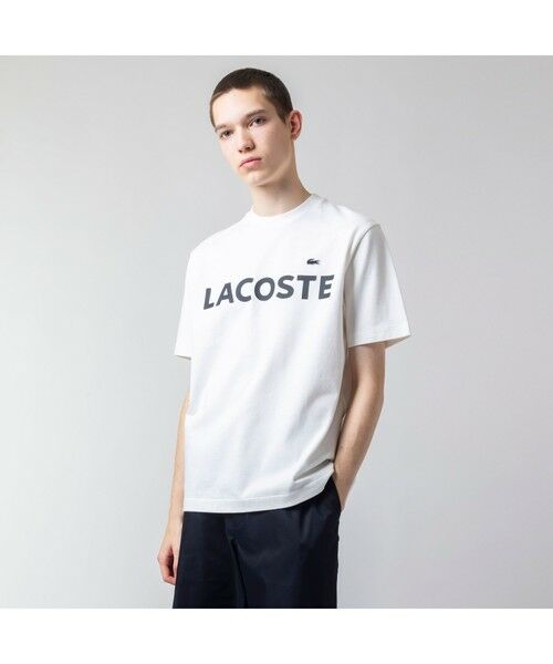 LACOSTE / ラコステ ヘビーウェイトブランドネームロゴTシャツ