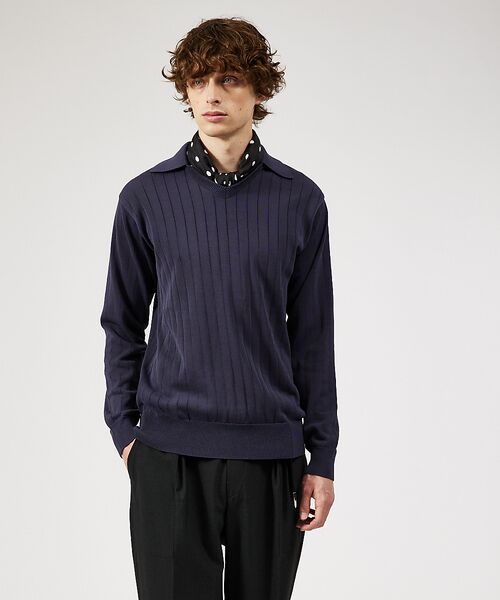 Vandori DESIGNWORKS 【別注】ワイドリブスキッパー ポロシャツ DESIGNWORKS（デザインワークス） 【別注】Vandori / ヴァンドリ