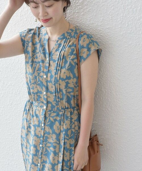 SHIPS（シップス） 【WEB限定】〈洗濯機可能〉ドット 花柄 サイド