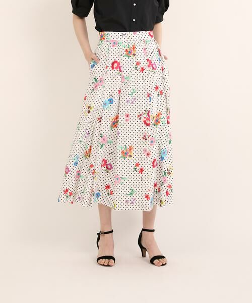 Maglie le cassetto / マーリエ ル カセット ドットフラワープリント  