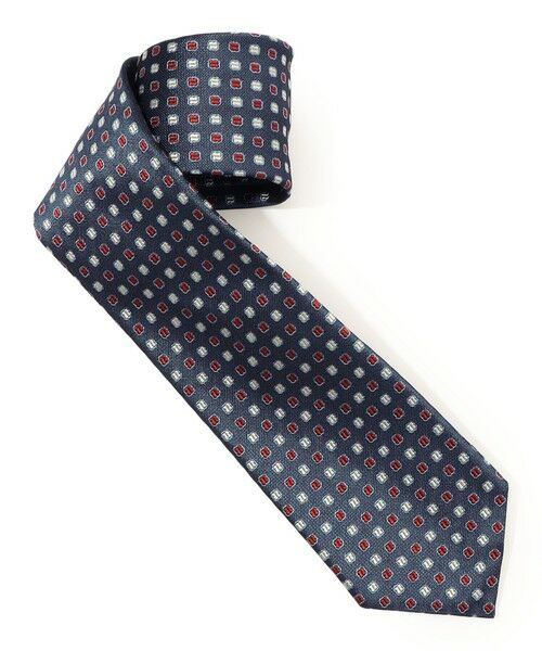 TOMORROWLAND（トゥモローランド） シルク 小紋柄ネクタイ