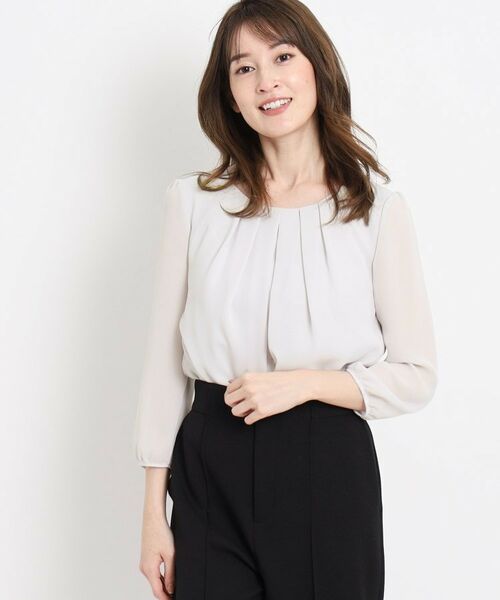 COUP DE CHANCE（クードシャンス） 【洗える／日本製／通勤】タック