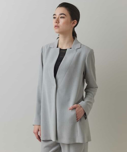 HIROKO KOSHINO / ヒロココシノ 【日本製】メランジツイルテーラード