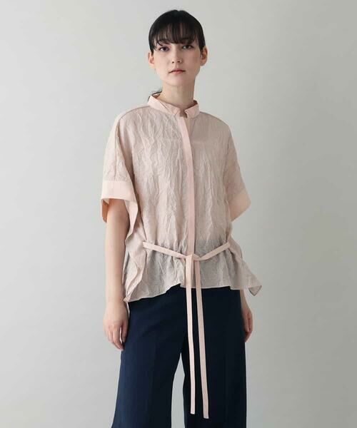 美品 HIROKO KOSHINO ヒロココシノ　カットソー　ブラウス　40 イラストプリントカットソーブラウス/日本製/洗える(カットソー・T