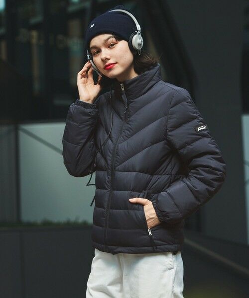AIGLE / エーグル 撥水 ショート丈 スタンドジップ プレミアム