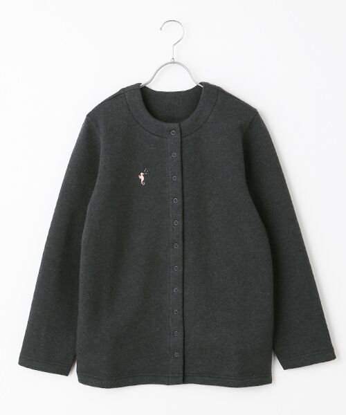 FUKUZO FUKUZO / フクゾー 婦人スエッツ地スナップカーディガン