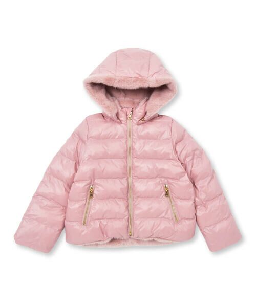 タルティーヌエショコラ　ピンク ウールコート リボン付き Aライン タルティーヌエショコラ ピンク ウールコート リボン付き Aライン