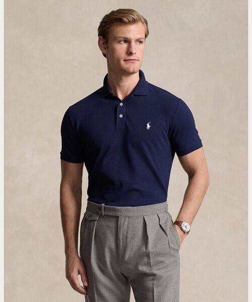 【タグ付き新品】ポロラルフローレン スリムフィットポロシャツＭ紺 正規品 未開封 POLO RALPH LAUREN（ポロ・ラルフローレン） POLO RALPH LAUREN / ポロ