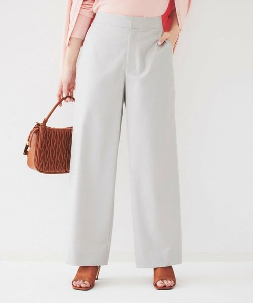 UNTITLED（アンタイトル） 【後ろウエストゴム/洗える】梳毛調ソフト