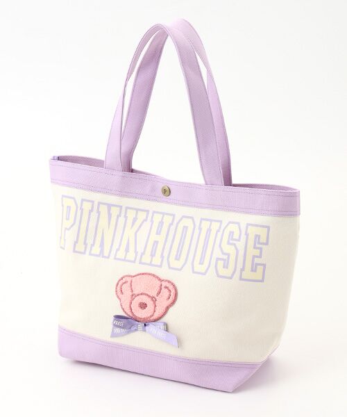 PINK HOUSE / ピンクハウス ロゴ＆Teddyワッペン付きバッグ