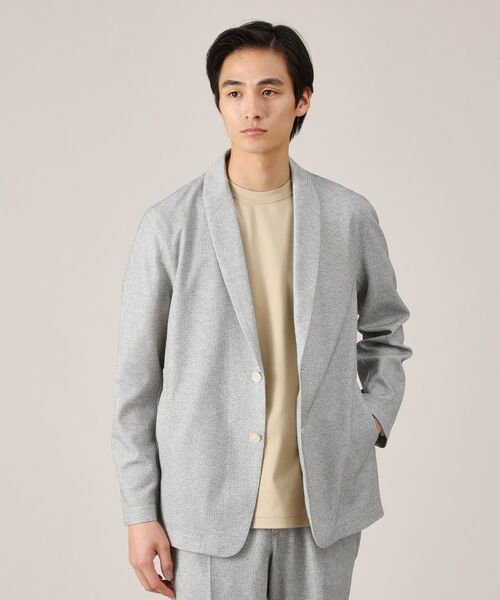 タケオキクチ（TAKEO KIKUCHI）/【抗菌防臭】尾州リネンブレンド ドビーメッシュ カーディガン TAKEO KIKUCHI（タケオキクチ） 【抗菌防臭】尾州リネンブレンド