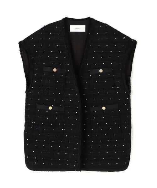 ADORE（アドーア） ◇フラワースパングルツィードジャケット