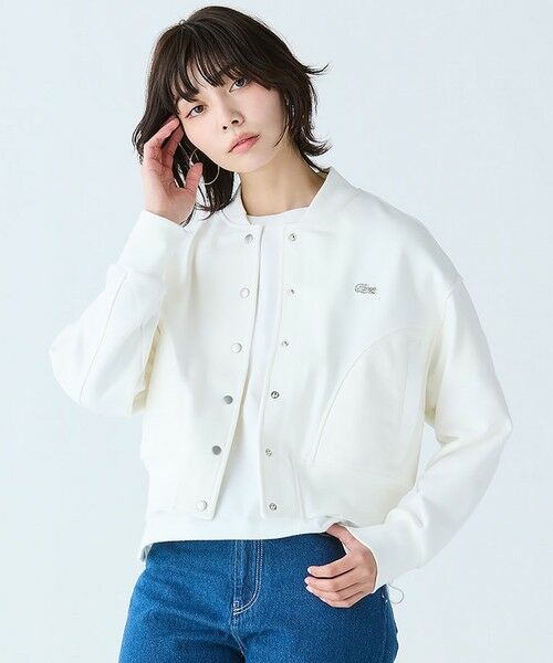 LACOSTE（ラコステ） 裏パイルスウェット MA-1ブルゾン : タカシマヤ