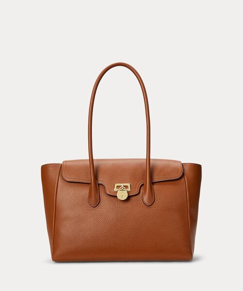 【Lauren RALPH LAUREN】ペブルレザースモール トートバッグ LAUREN RALPH トートバッグ フェイクレザー ラージ リバーシブル