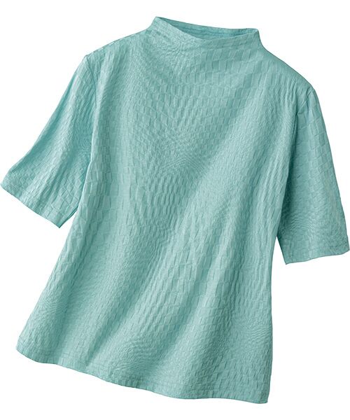 TAKASHIMAYA Style Plus / タカシマヤ スタイル・プリュ コットンジャガードプルオーバー TAKASHIMAYA Style Plus / タカシマヤ スタイル・プリュ