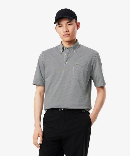 LACOSTE（ラコステ） 消臭・速乾・UVカットマイクロチェックポロシャツ