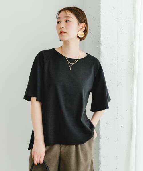 URBAN RESEARCH ROSSO / アーバンリサーチ ロッソ リンネル8月号掲載『UR TECH』Fby ROSSO　UVCUTバックテールフレアスリーブTシャツ リンネル8月号掲載『UR TECH』Fby ROSSO UVCUTバックテール
