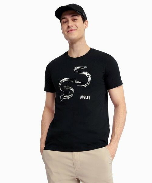 AIGLE（エーグル） 吸水速乾 プリント 半袖Tシャツ : タカシマヤ