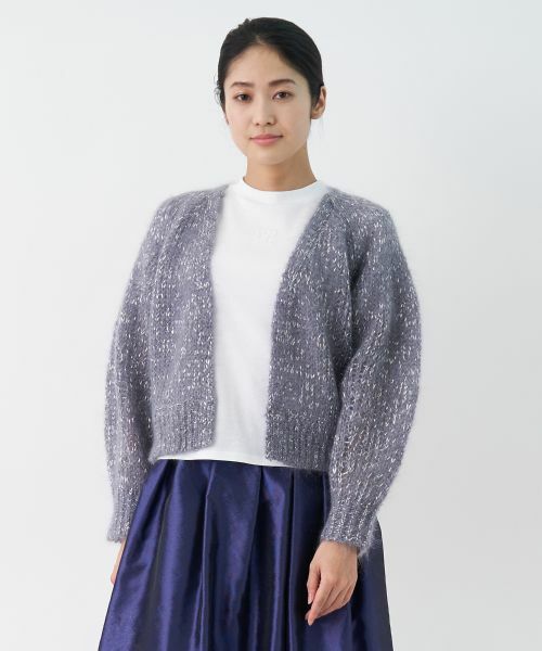 LANVIN COLLECTION / ランバン コレクション モヘヤラメカーディガン