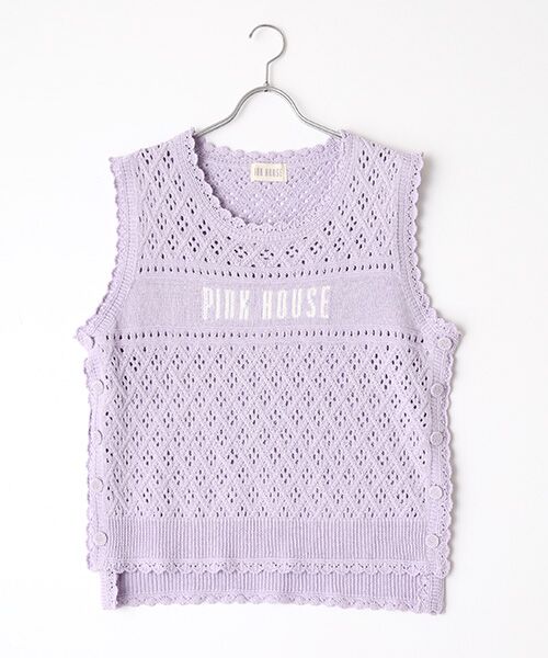 PINK HOUSE（ピンクハウス） ロゴジャガードベスト : タカシマヤ