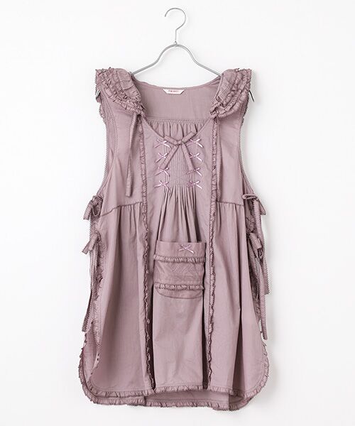 PINK HOUSE（ピンクハウス） フリル使いローンタブリエ : タカシマヤ