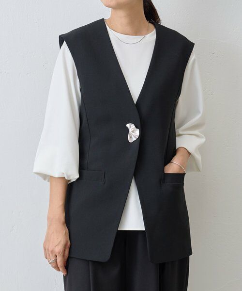 BEARDSLEY（ビアズリー） パーツ付きジレ : タカシマヤファッション