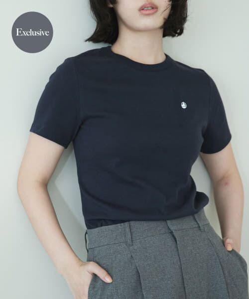 【アーバンリサーチドアーズ】『別注』PETIT BATEAU×DOORS　embroideryt−shirts 別注』PETIT BATEAU×DOORS embroideryt-shirts1[DWA5-URA0A1