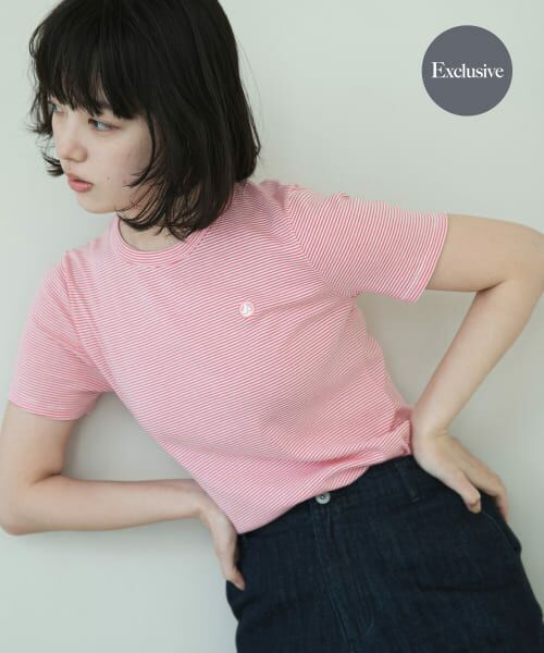 【アーバンリサーチドアーズ】『別注』PETIT BATEAU×DOORS　embroideryt−shirts 別注』PETIT BATEAU×DOORS embroideryt-shirts｜アーバン