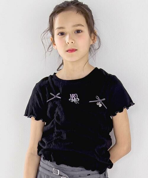 nexchic（ネクシック） リボン付きギャザーキャミ+スパンテレコ半袖T