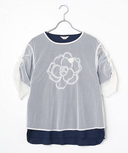 INGEBORG（インゲボルグ） ○チュール×カットソートップス
