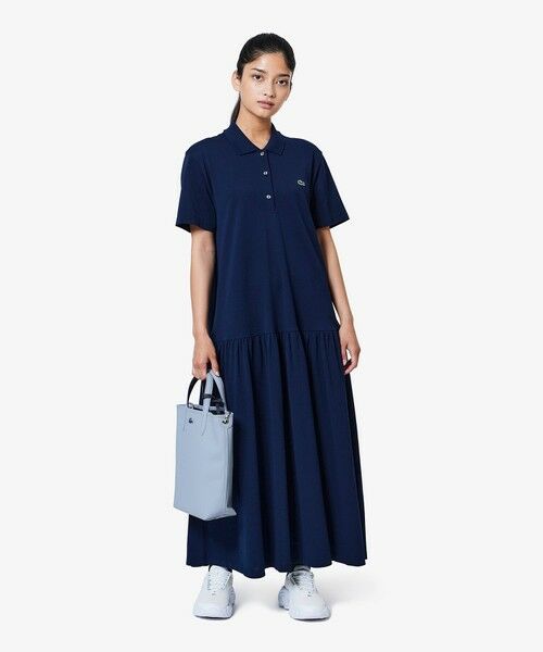 LACOSTE（ラコステ） ローウエストポロドレス マキシ丈ワンピース