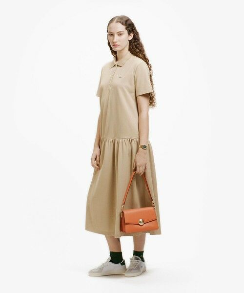 LACOSTE（ラコステ） ローウエストポロドレス マキシ丈ワンピース