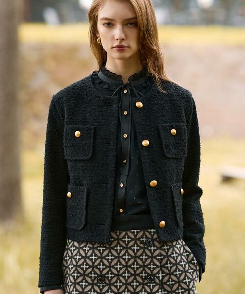 DRESSTERIOR（ドレステリア） 【セットアップ可】ツイード ノーカラー