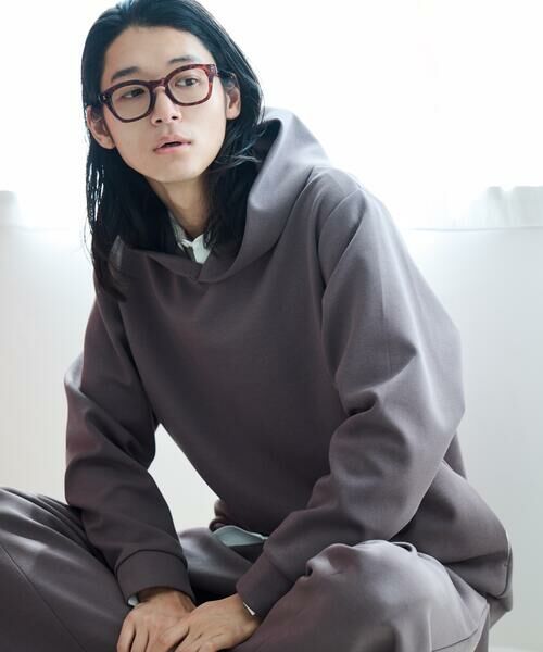 COMME CA ISM（コムサイズム） ダンボールニット フードパーカー