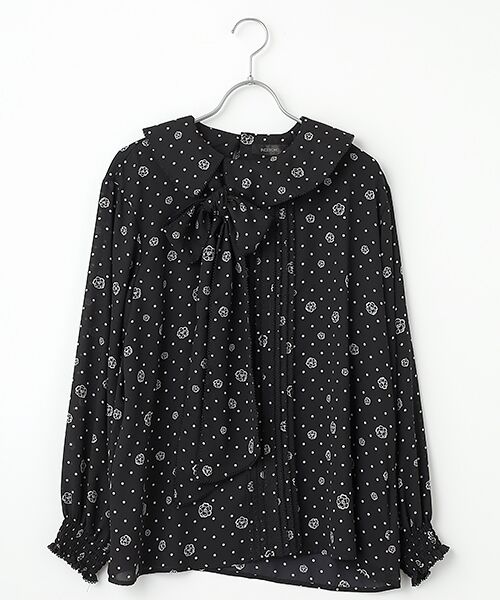 INGEBORG（インゲボルグ） カメリアドットpt.リボンブラウス