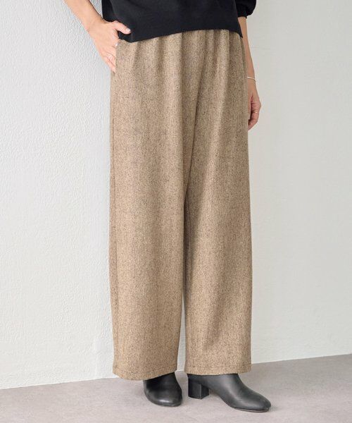 BEARDSLEY　ビアズリーパンツ BEARDSLEY（ビアズリー） ウエストリブネップツイードパンツ