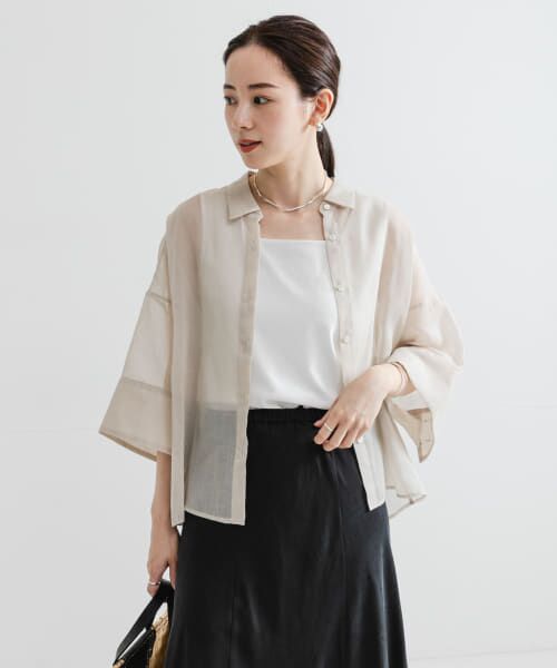 URBAN RESEARCH / アーバンリサーチ シアーワイドスリーブシャツ URBAN RESEARCH｜シアーワイドスリーブシャツ | Rakuten Fashion