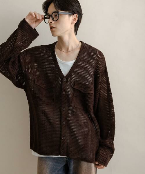 SENCE OF PLACE ニットベスト Vネック カーディガン SENSE OF PLACE by URBAN RESEARCH SENSE OF PLACE by URBAN RESEARCH