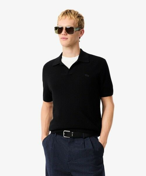 LACOSTE（ラコステ） オープンカラーワッフルニット : タカシマヤ