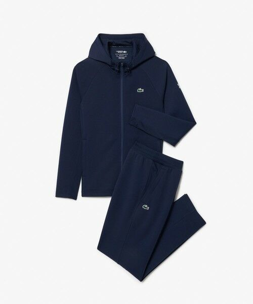 【LFAGT】新品ラコステ 「ノバク・ジョコビッチ」グリッドトラックスーツ LACOSTE（ラコステ） 『ノバク・ジョコビッチ』バックプリント