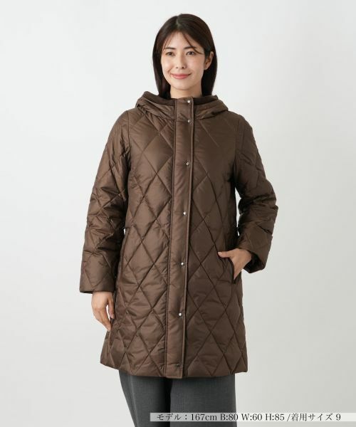 Leilian（レリアン） フーデッドダウンコート【Leilian WHITE LABEL